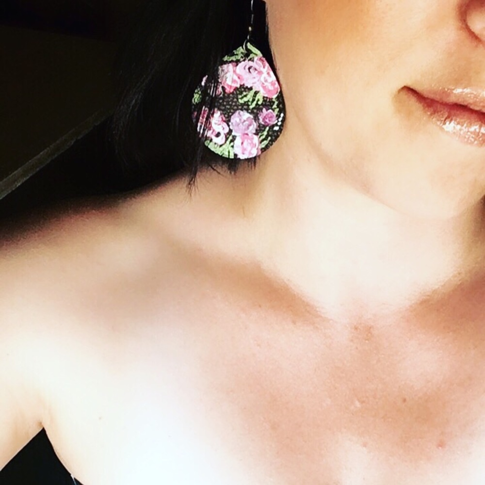 Leather earrings